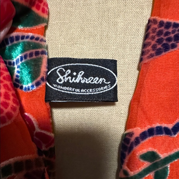 Shikreen Silk/Rayon Floral Bird Mosaic Scarf Womens Colorful whimsical Bohemian - Picture 5 of 8